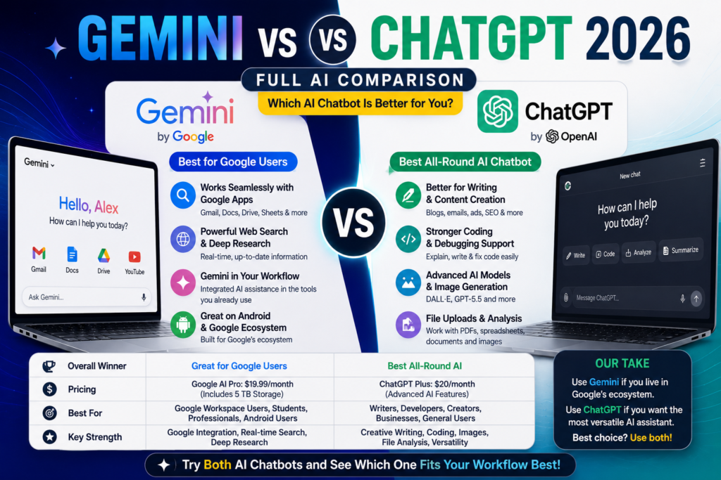 Gemini vs ChatGPT 2026